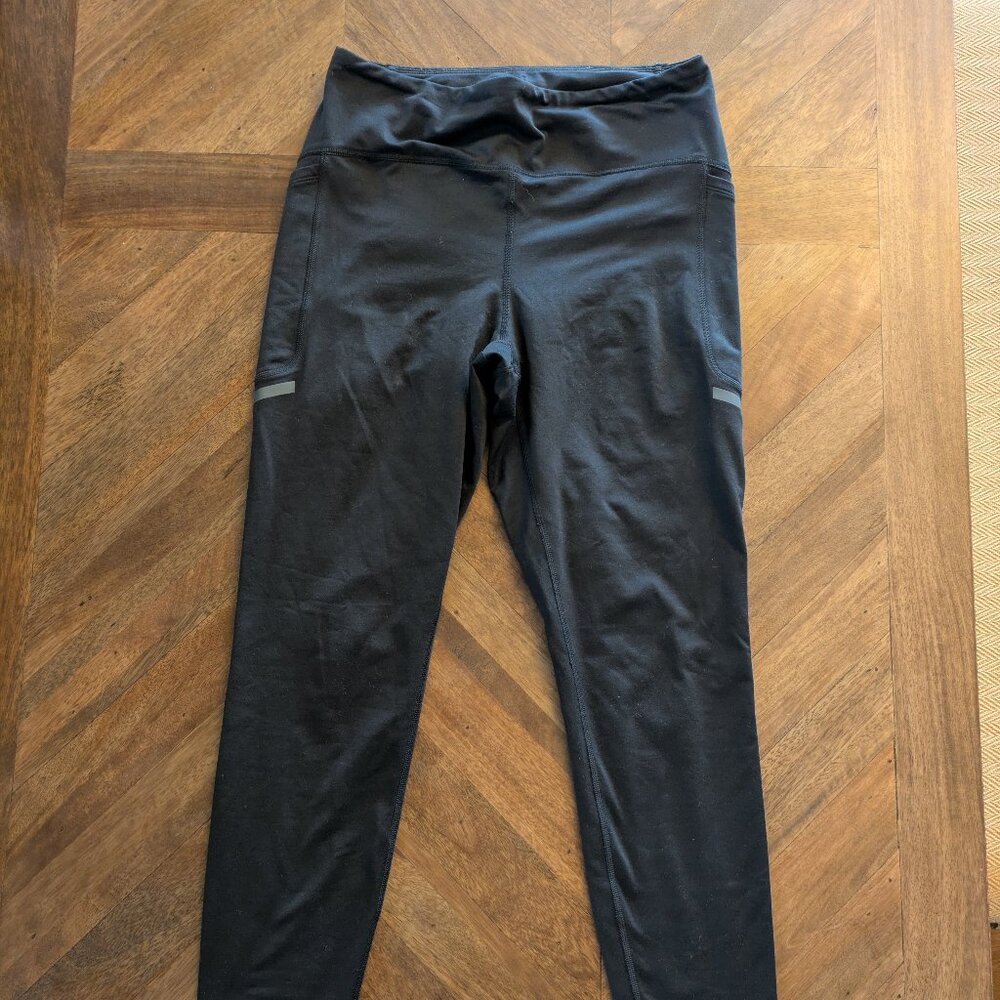 Black Women's New Balance Heat Tights with Reflective and Pockets